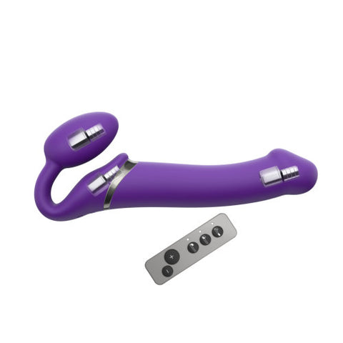 Semi-Realistic Vibrating Strapless by Strap-on-Me (Purple)
