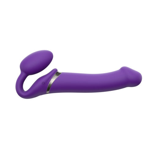 Semi-Realistic Vibrating Strapless by Strap-on-Me (Purple)