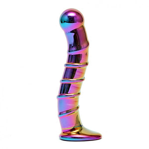 Iridescent Glass Anal Dildo