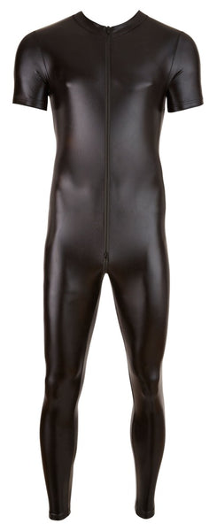 Men Shiny Wetlook Jumpsuit