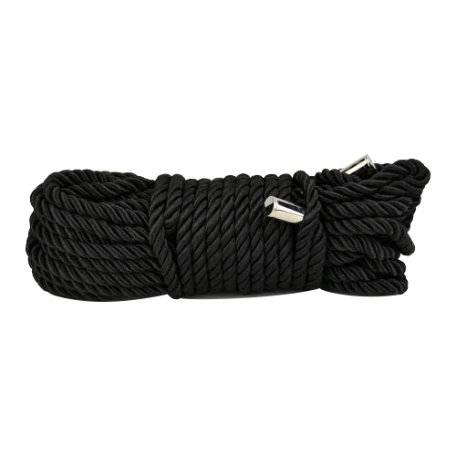 Silky Bondage Rope 10m Black/Red