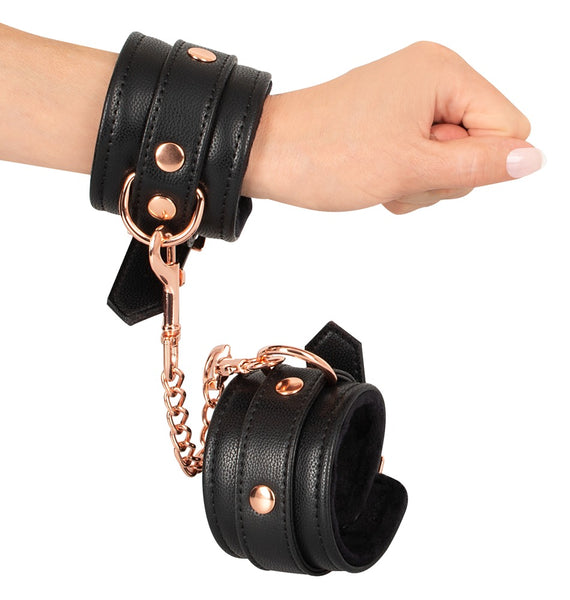 Super Soft Cuffs Black Vegan Leather