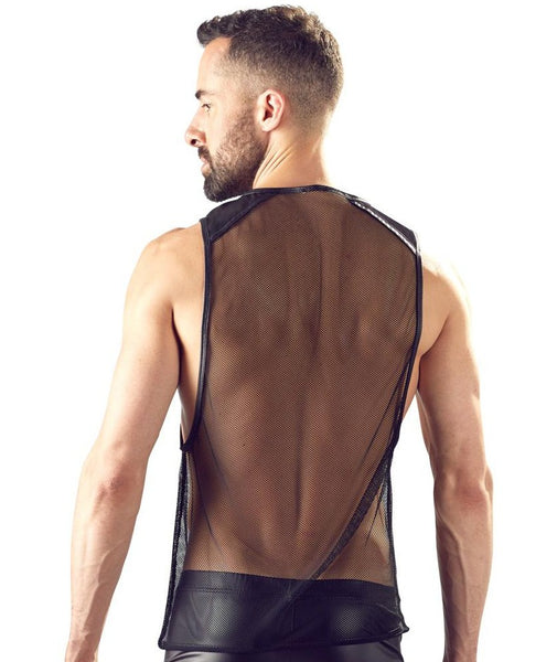 Mens Black Net Shirt