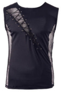 Mesh & Lacing T-Shirt