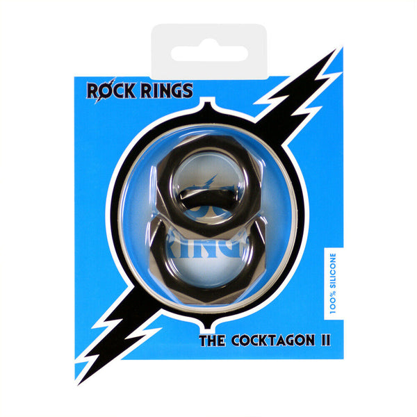 The Cocktagon Silicone Penis Ring Pack