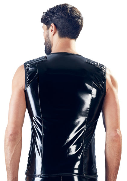 Vinyl Men Biker Shirt - Last chance to buy (S)!