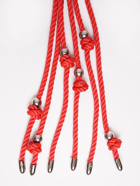 Cat-O-Nine Shibari Whip Small Red/Black