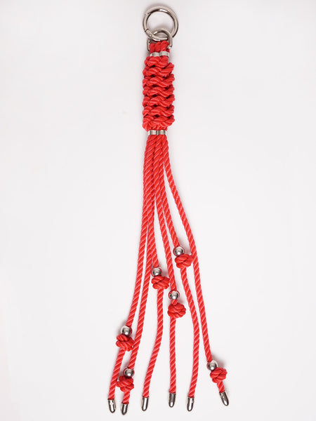Cat-O-Nine Shibari Whip Small Red/Black