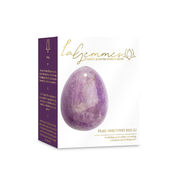 Yoni  Amethyst Kegel Egg Set by La Gemmes