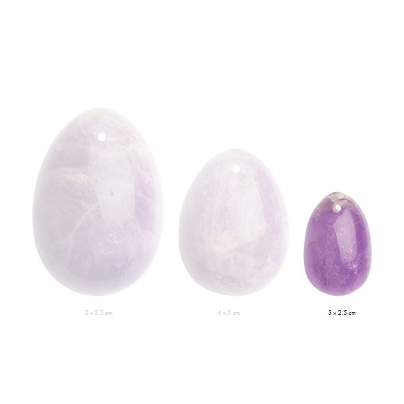 Yoni  Amethyst Kegel Egg Set by La Gemmes
