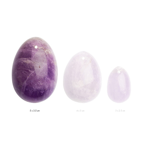 Yoni  Amethyst Kegel Egg Set by La Gemmes