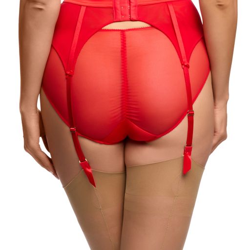 NEW! Rosabelle Flame Red Suspender Belt by Dita Von Teese