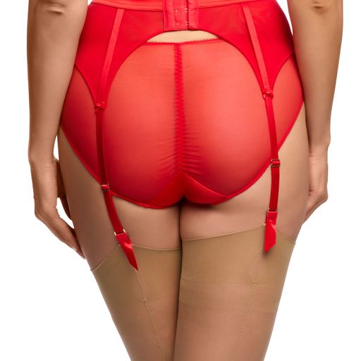 Rosabelle Flame Red Suspender Belt by Dita Von Teese