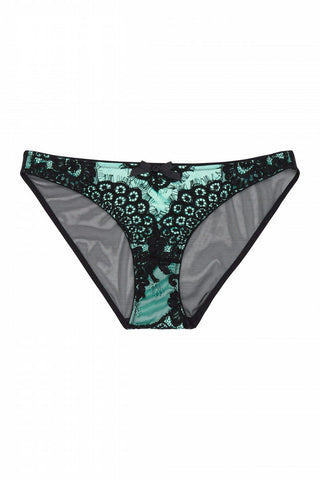 Jaquelina Mint Lace Brief - Last Chance To Buy! (UK14)