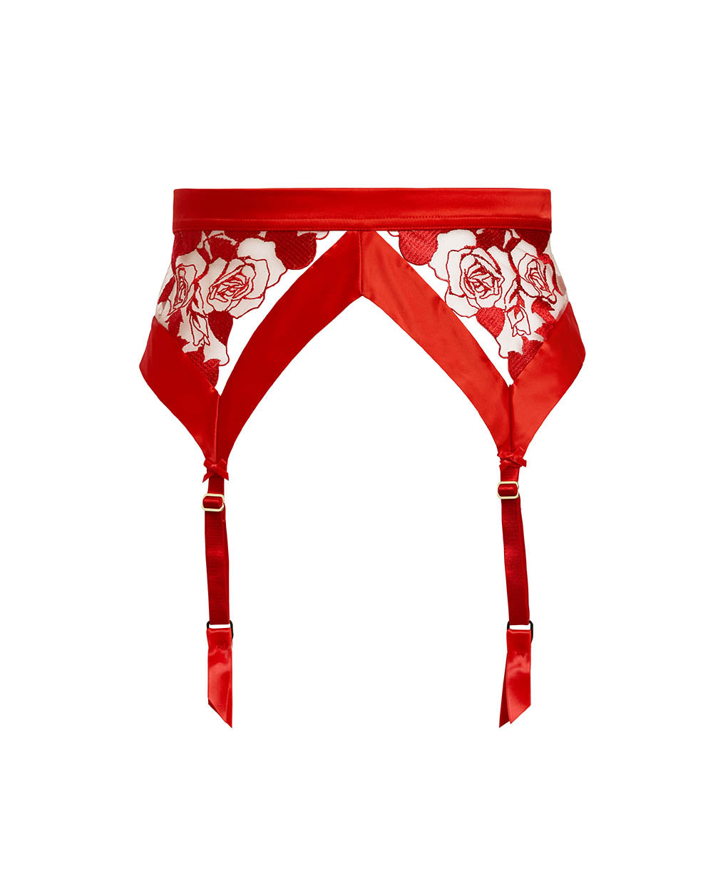 Rosabelle Flame Red Suspender Belt by Dita Von Teese
