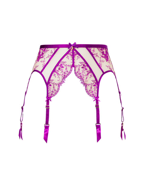 Femmoiselle Shocking Violet Suspender Belt