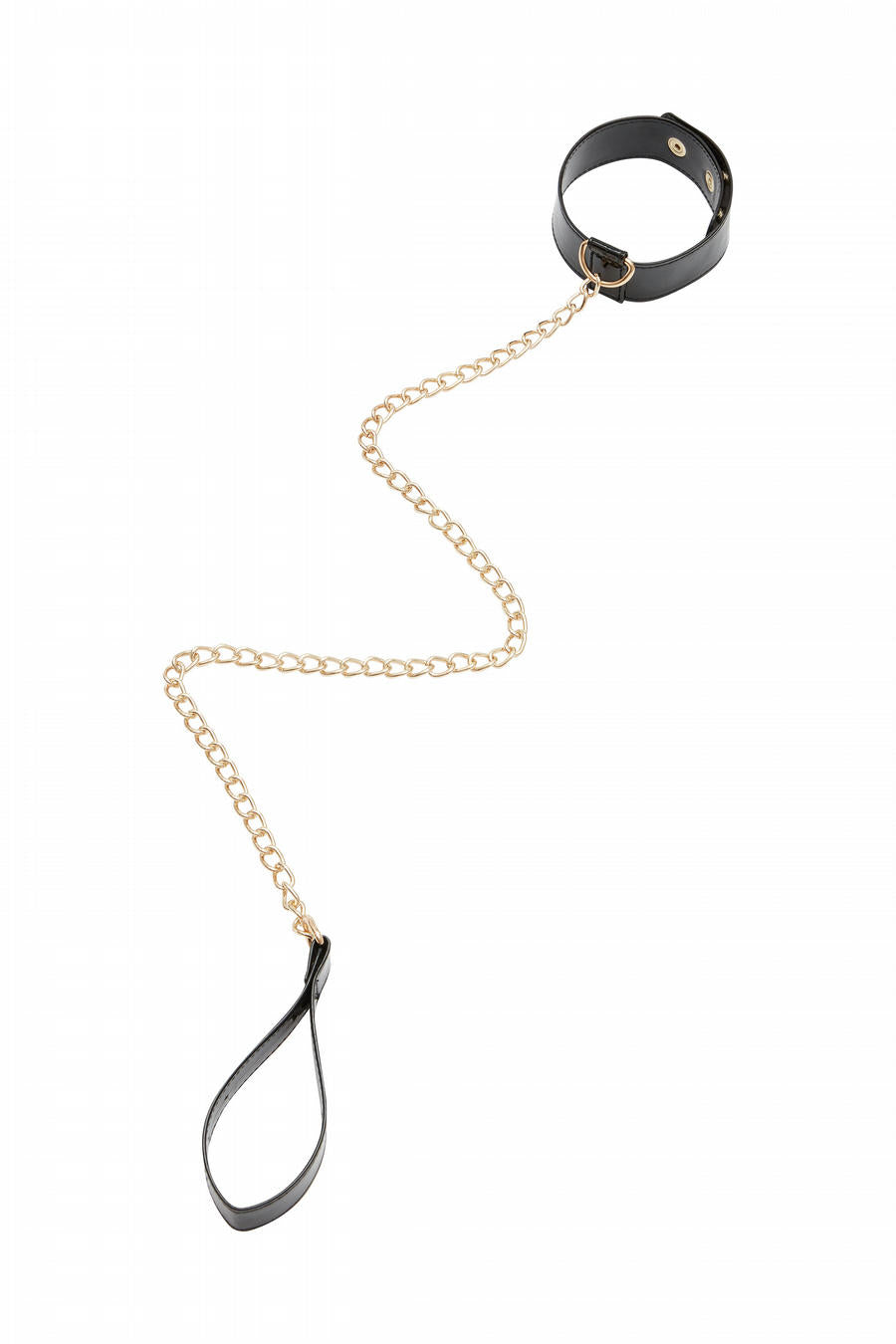 Black collar with lead