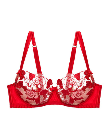 NEW! Rosabelle Flame Red Underwire Bra by Dita Von Teese