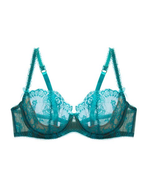 Savoir Faire Turquoise Underwire Bra by Dita Von Teese - Last Chance to Buy! 34E