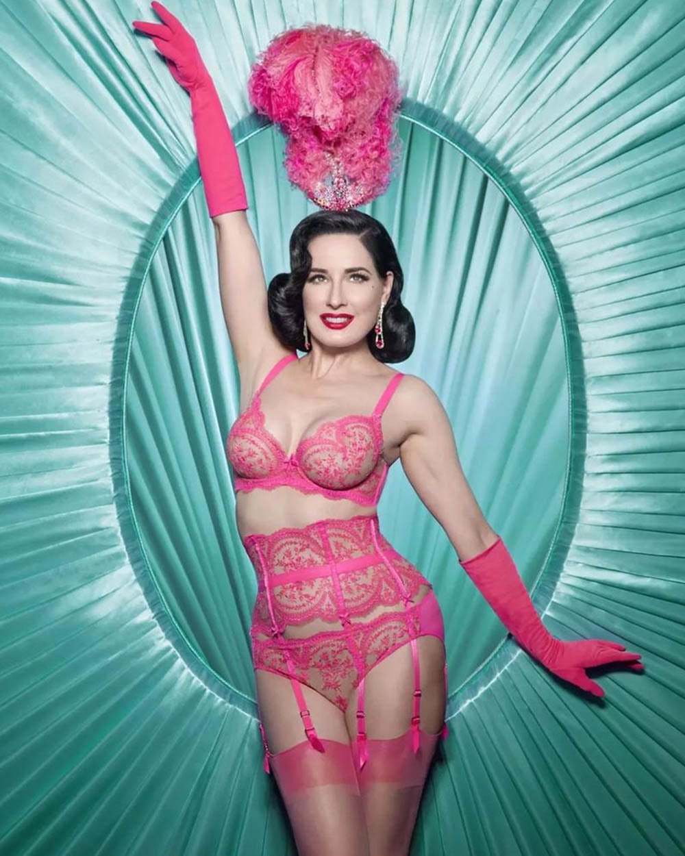 LAST FEW SIZES! Severine Bra in Neon Candy by Dita Von Teese