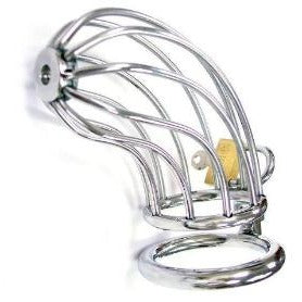 Stainless Steel Chasity Cock Cage With Padlock
