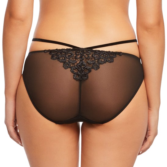 Bold Lace Dahlia Brief Black - Last Chance To Buy! (S)
