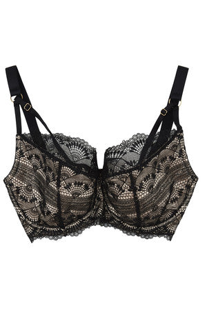 Ysable Guipure Lace Deco Bra - (34A)