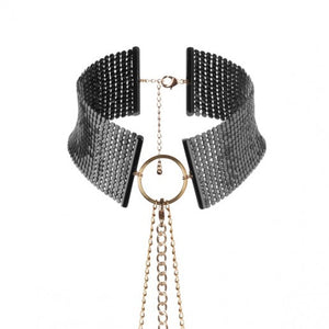 BIJOUX INDISCRETS BLACK METALLIC CHAIN CHOKER - She Said Boutique - 2