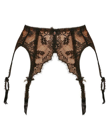 Savoir Faire Black & Copper Suspender Belt - Last Chance To Buy! (L/UK14)