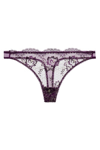 Evelina Aubergine Thong - Last Chance To Buy! (M)