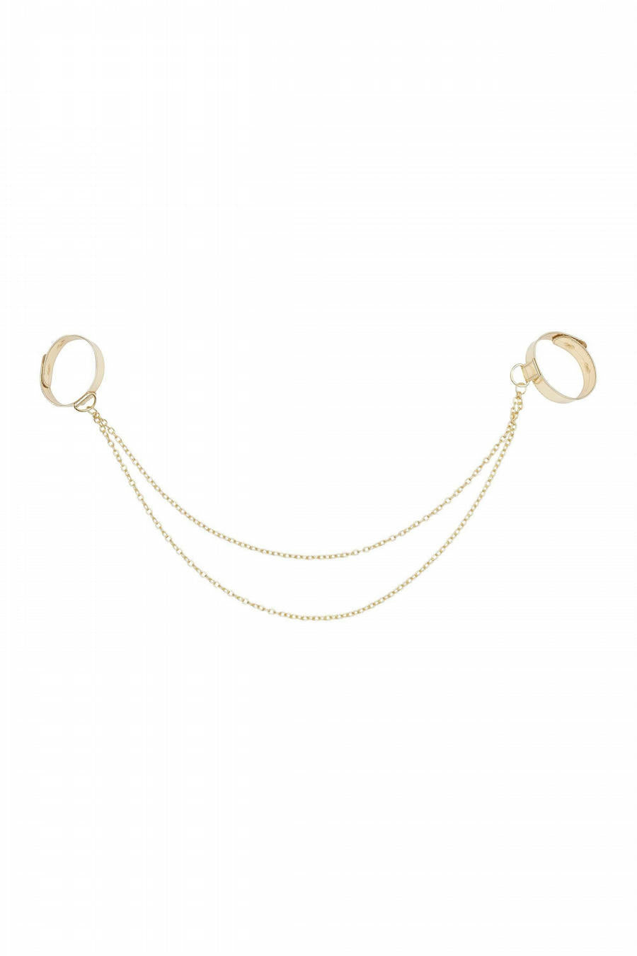 Gold Cuffs Chain Detail