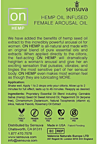ON oil Hemp by Sensuva
