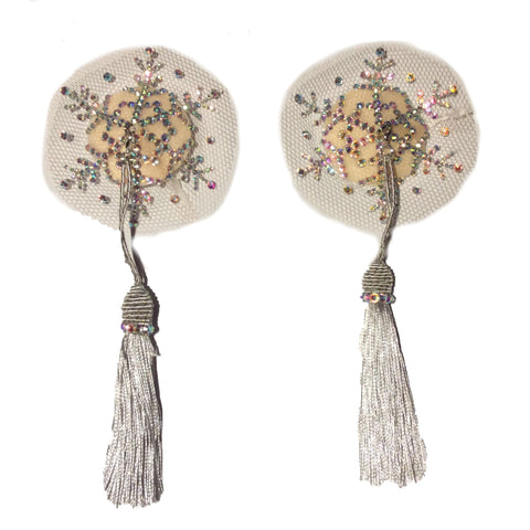 Snow Flake with Detachable  Nipple Tassels