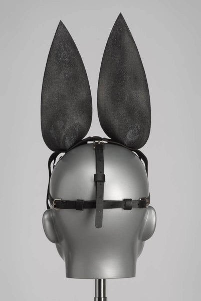 Lilly Luxury Leather Couture Bunny Mask by VoyeurX