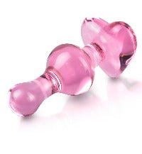 Pink Glass Elegance Plug and Massager by Icicles