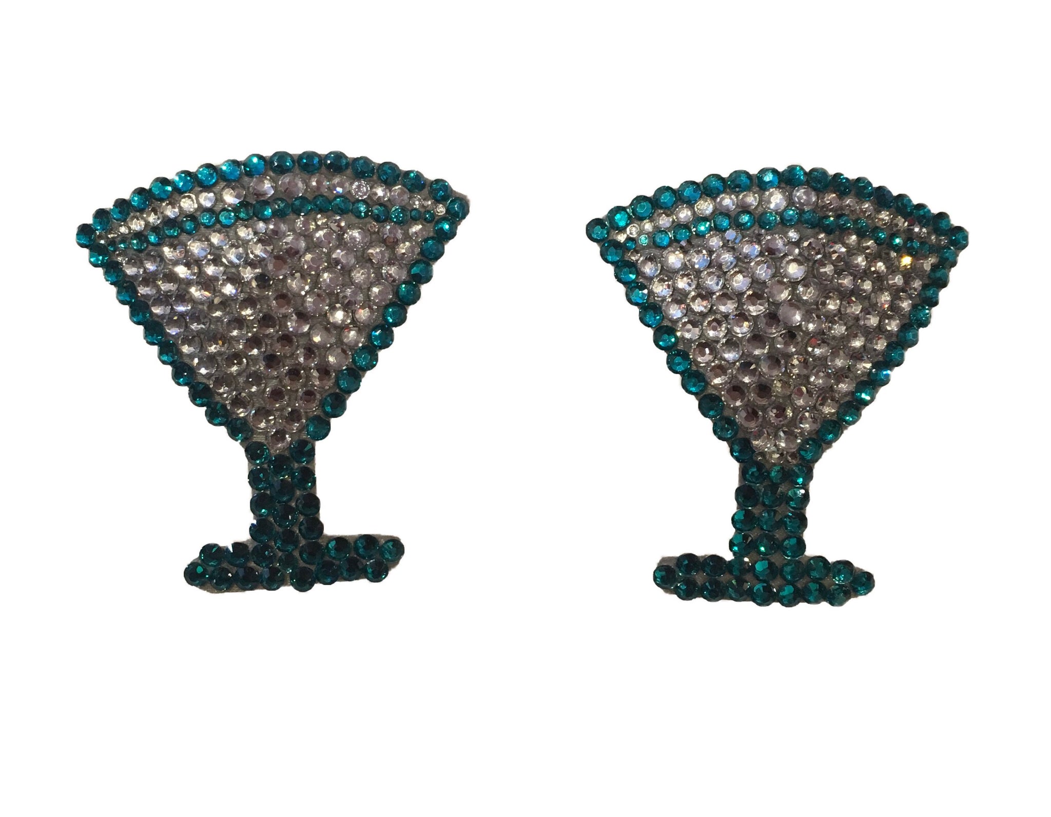 Martini Cocktail Crystal Nipple Pasties