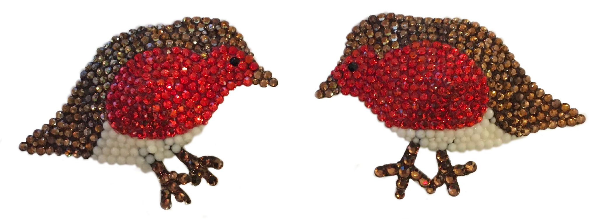 Christmas Robin Crystal Nipple Pasties