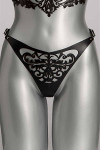 Lilly Luxury Leather Couture Thong by VoyeurX