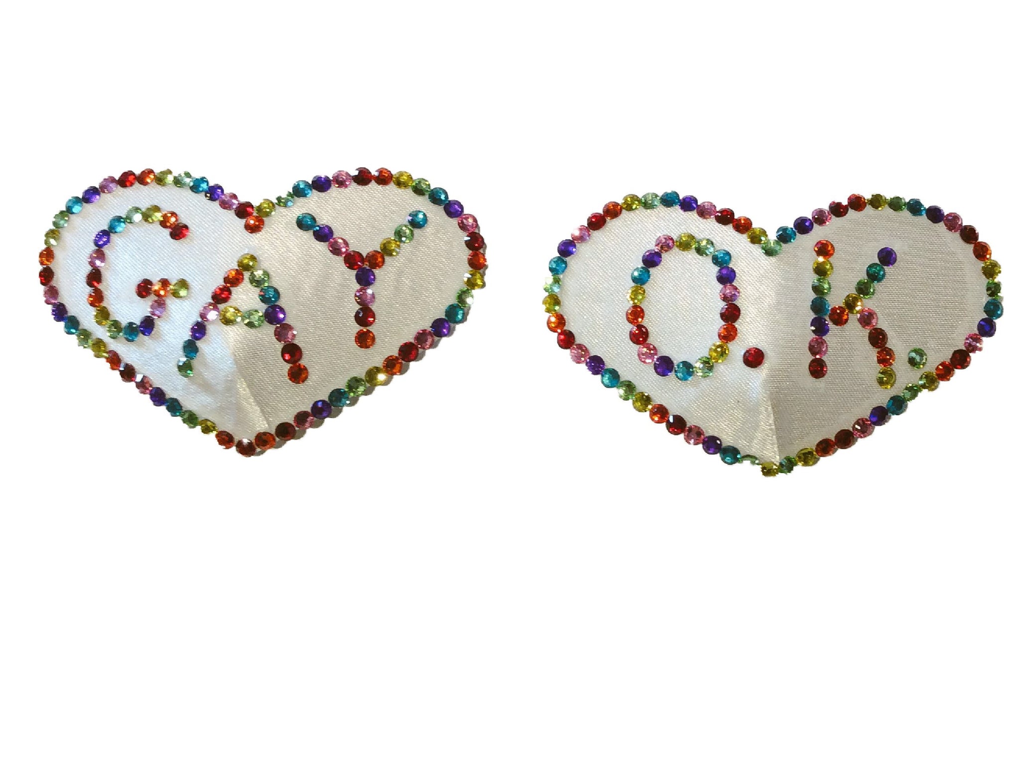 Gay O.K. Rainbow Nipple Pasties