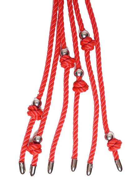 Cat-O-Nine Shibari Whip Small Red/Black