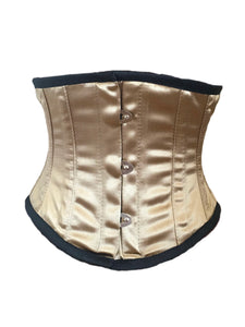 Waspie Cincher Corset in Gold Satin