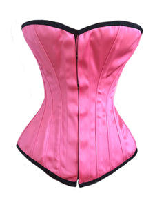 Classic Overbust Corset in Candy Pink Satin