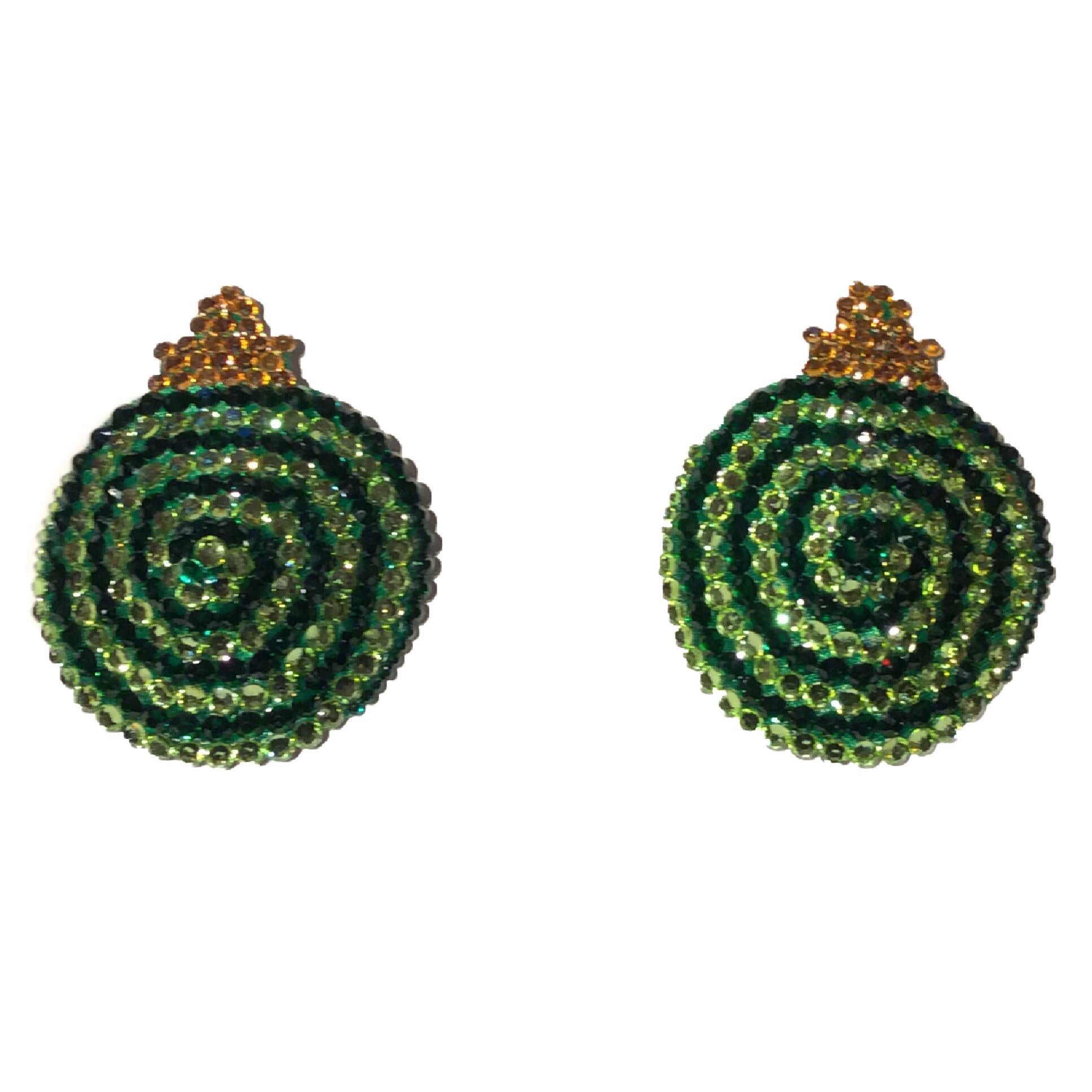 Christmas Bauble Green Nipple Pasties