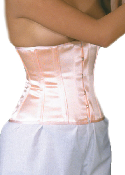 Waspie Cincher Corset in Red Satin