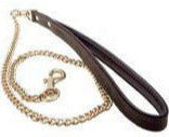 Pleasure Bound Nubuck Leather and Gold Leash - She Said Boutique