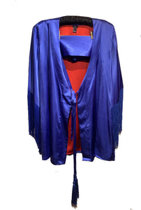 Royal blue Silk Kimono