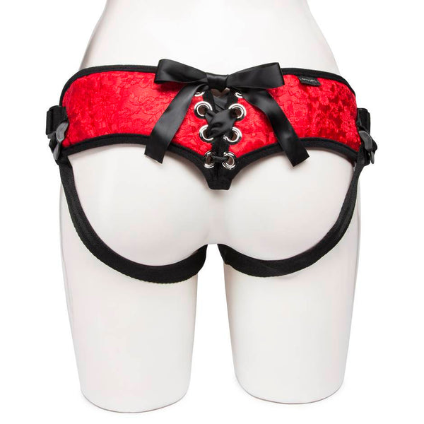 Lace Corset Strap on  Harness (sizes Regular or Diva)