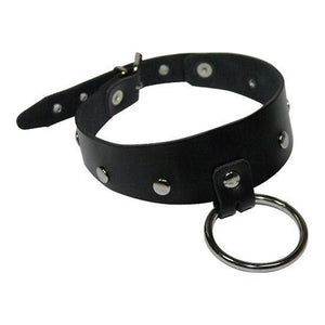 Leather Bondage Collar by Zado