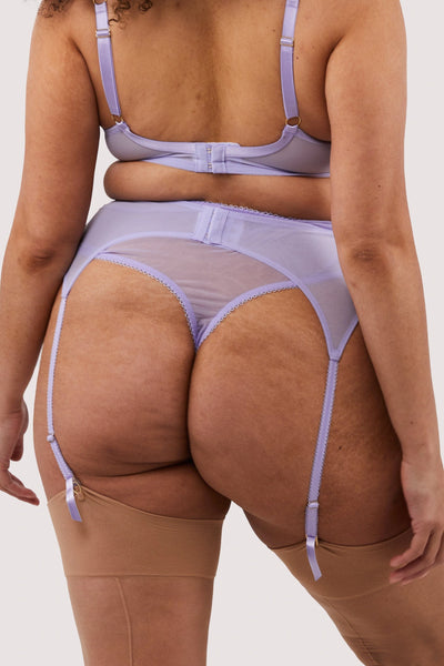 Luna Pastel Embroidered Suspender Belt - Last chance to buy! (UK 10/12)