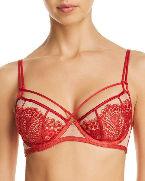 Maestra Red Underwire Bra - Last chance to buy! (32F)